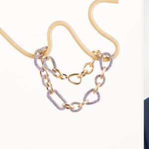 Cult Gaia Gold and Purple Necklace